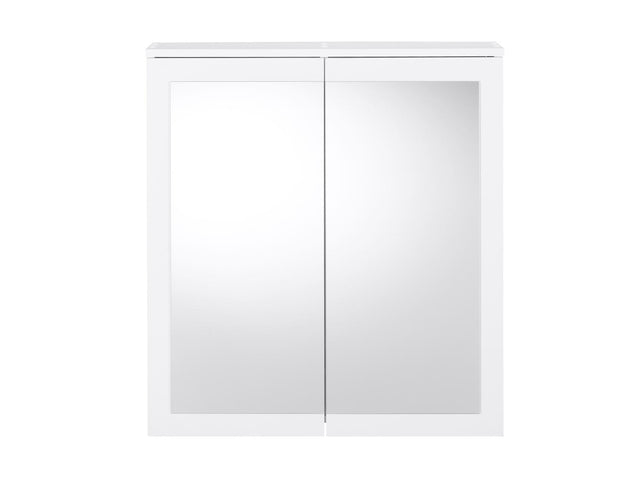 Armoire de toilette miroir Basel, 68,5 x 75,1 x 16,9 cm, blanche
