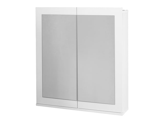 Armoire de toilette miroir Basel, 68,5 x 76,1 x 17 cm, blanche