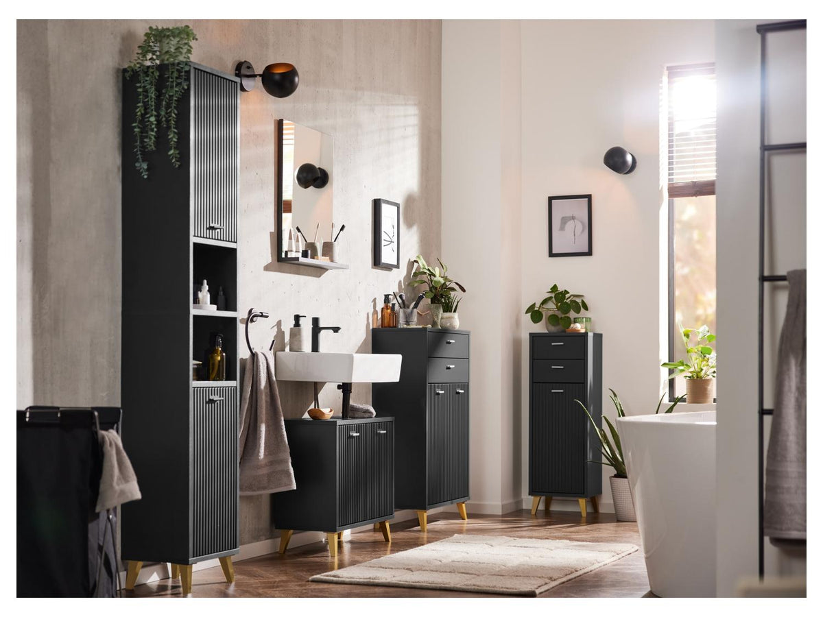 Armoire haute de salle de bains