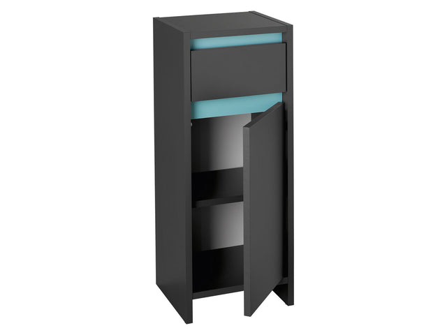 Armoire latérale de salle de bains Oslo, 32 x 80 x 28 cm, anthracite