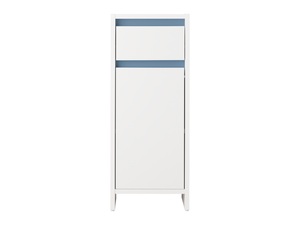 Armoire latérale de salle de bains Oslo, 32 x 80 x 28 cm, blanche