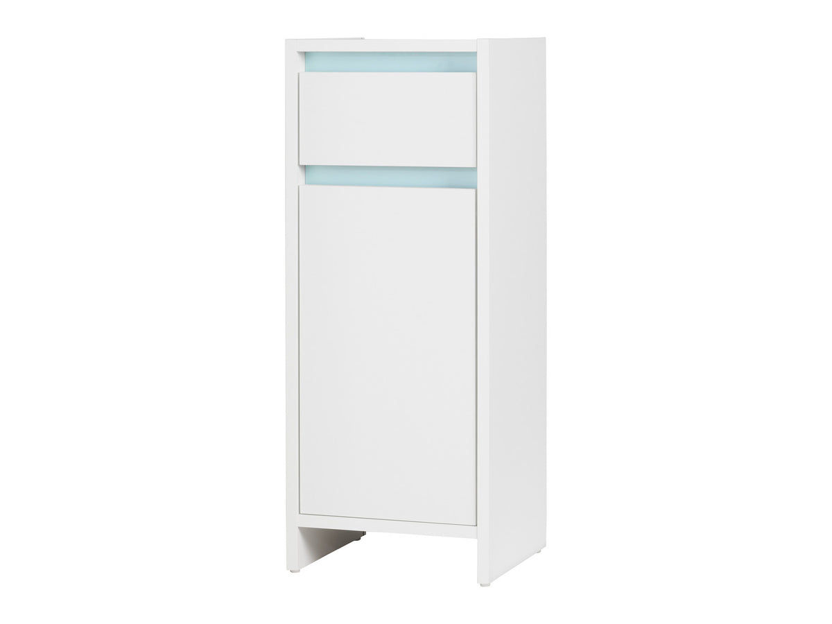 Armoire latérale de salle de bains Oslo, 32 x 80 x 28 cm, blanche