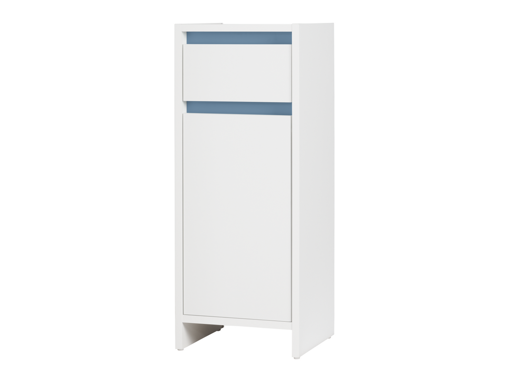 Armoire latérale de salle de bains Oslo, 32 x 80 x 28 cm, blanche