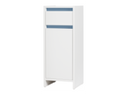 Armoire latérale de salle de bains Oslo, 32 x 80 x 28 cm, blanche