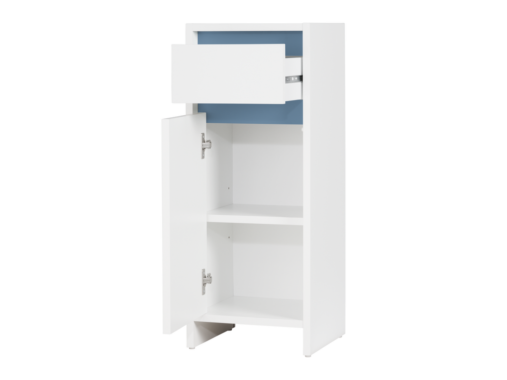 Armoire latérale de salle de bains Oslo, 32 x 80 x 28 cm, blanche