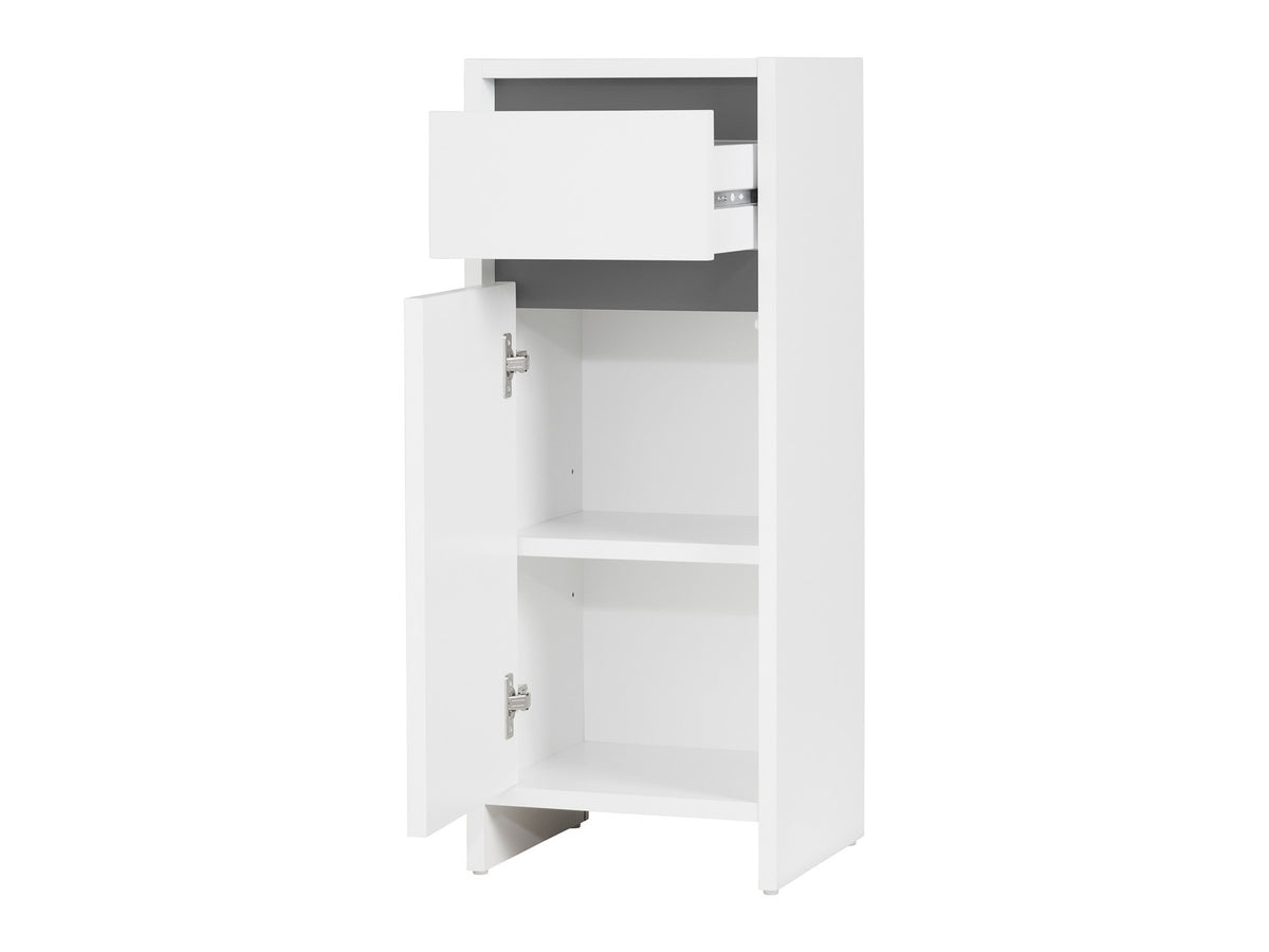 Armoire latérale de salle de bains Oslo, 32 x 80 x 28 cm, blanche