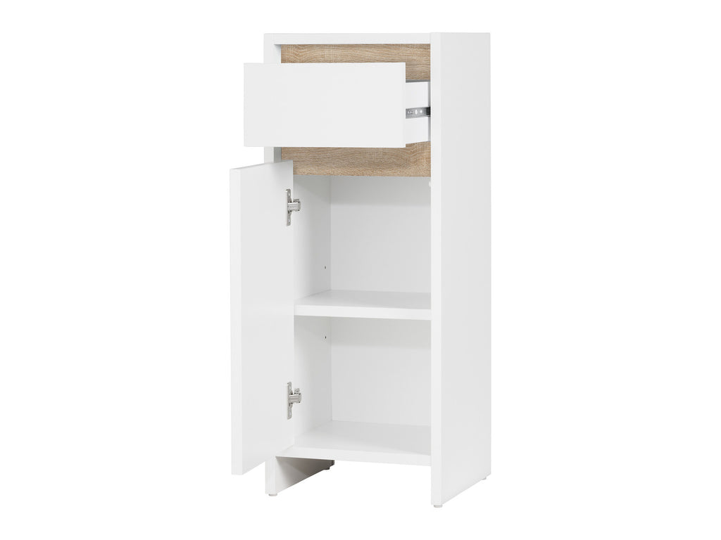 Armoire latérale de salle de bains Oslo, 32 x 80 x 28 cm, blanche