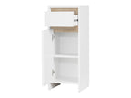 Armoire latérale de salle de bains Oslo, 32 x 80 x 28 cm, blanche
