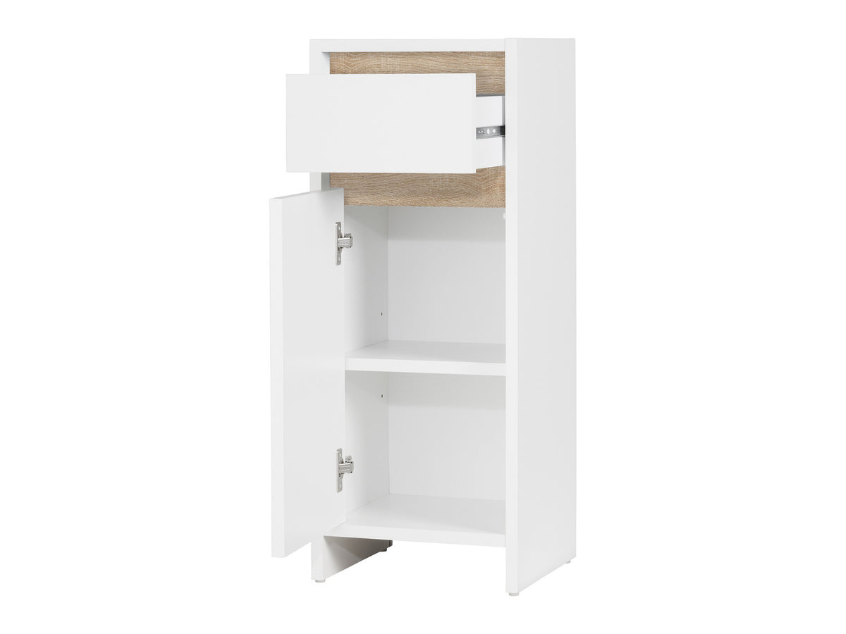 Armoire latérale de salle de bains Oslo, 32 x 80 x 28 cm, blanche