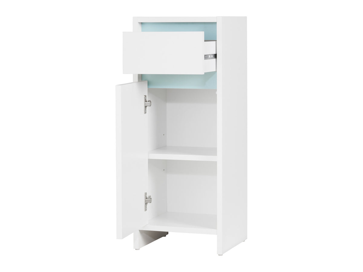 Armoire latérale de salle de bains Oslo, 32 x 80 x 28 cm, blanche