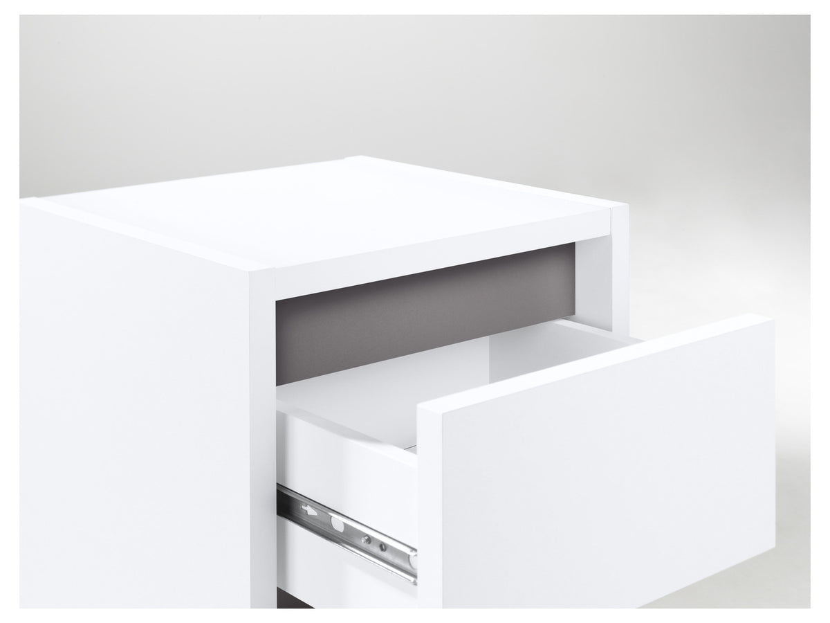 Armoire latérale de salle de bains Oslo, 32 x 80 x 28 cm, blanche