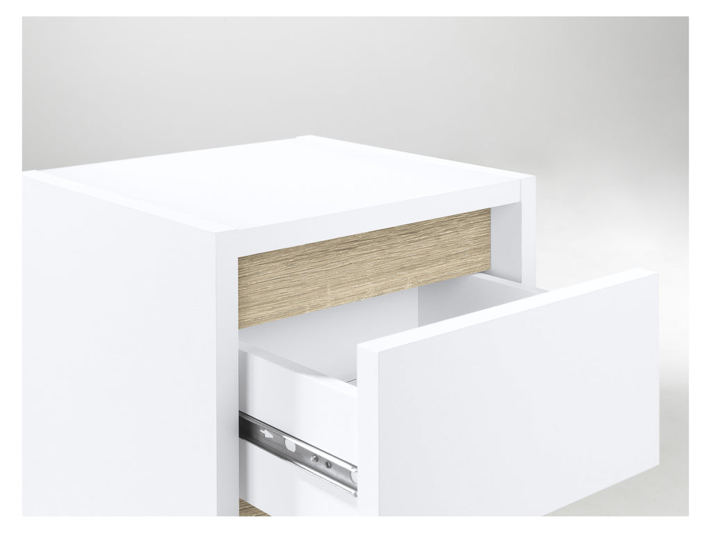 Armoire latérale de salle de bains Oslo, 32 x 80 x 28 cm, blanche