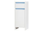 Armoire latérale de salle de bains Oslo, 32 x 80 x 28 cm, blanche