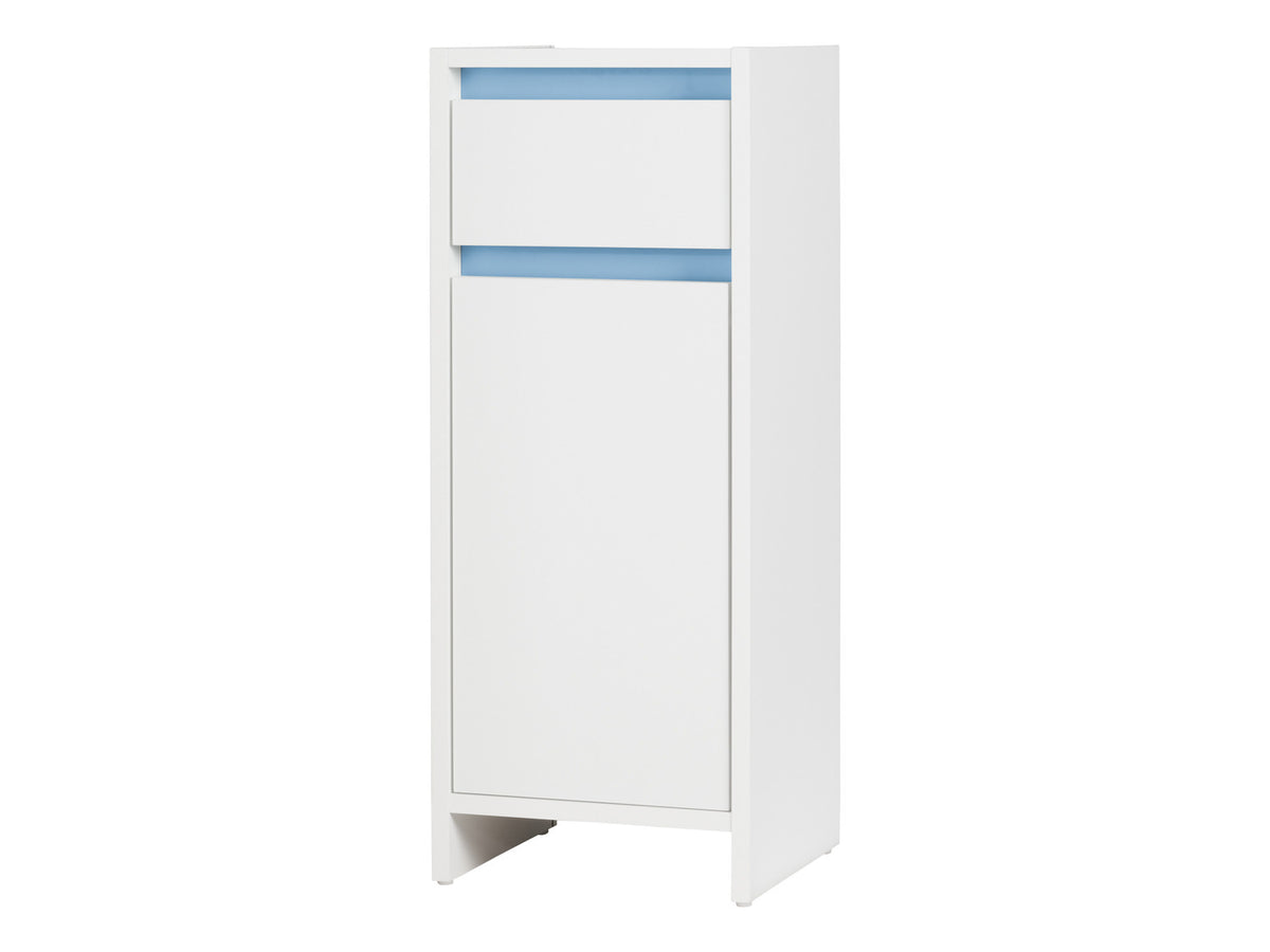 Armoire latérale de salle de bains Oslo, 32 x 80 x 28 cm, blanche
