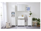 Armoire latérale de salle de bains Oslo, 32 x 80 x 28 cm, blanche