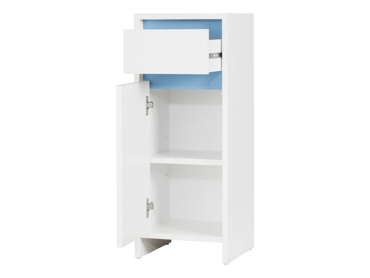 Armoire latérale de salle de bains Oslo, 32 x 80 x 28 cm, blanche