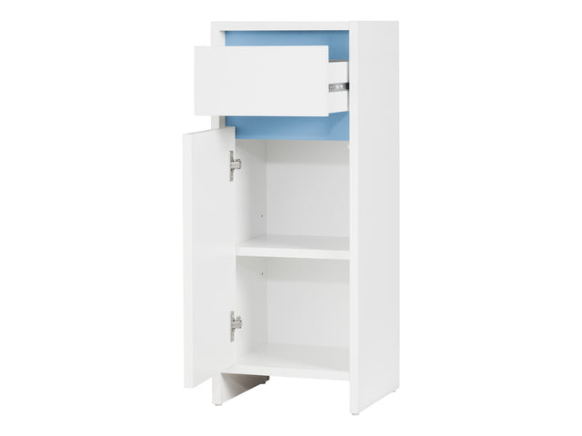 Armoire latérale de salle de bains Oslo, 32 x 80 x 28 cm, blanche
