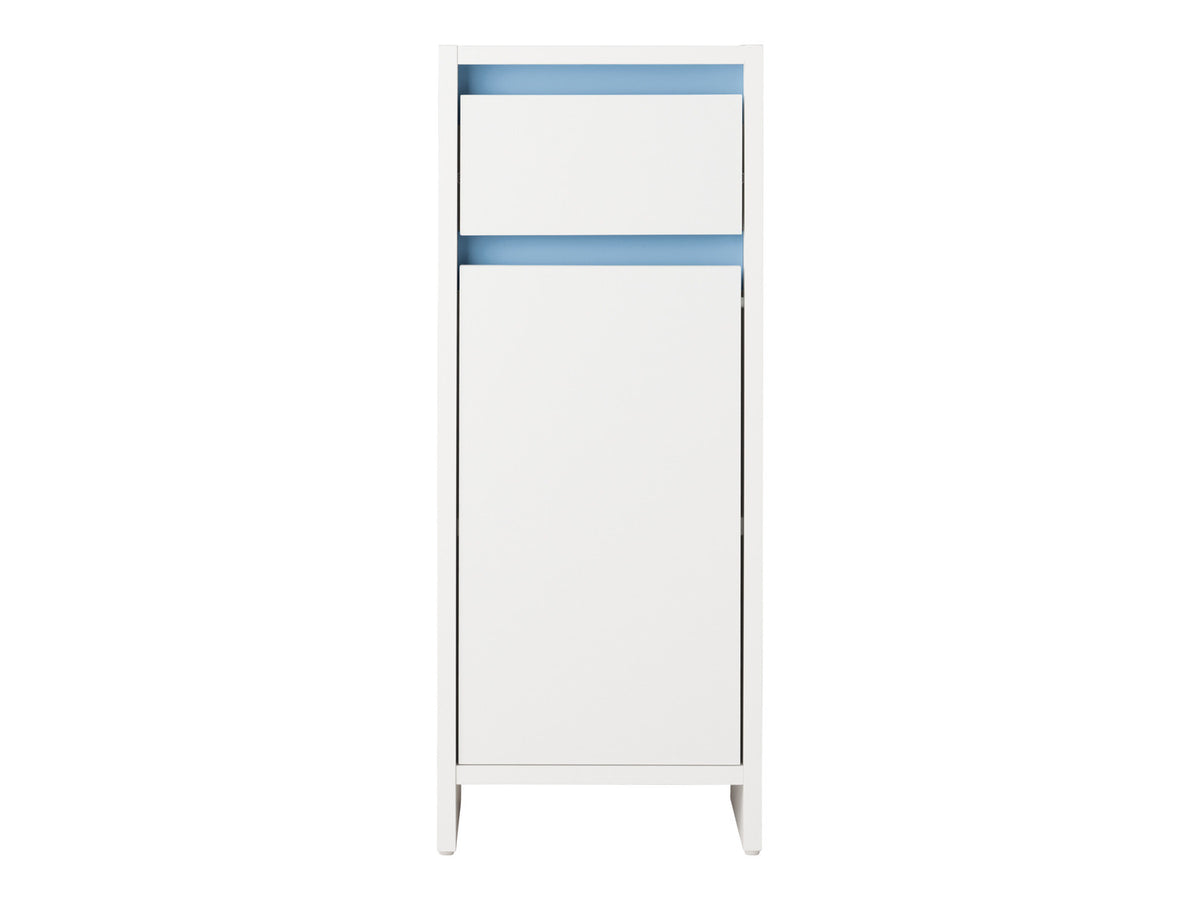 Armoire latérale de salle de bains Oslo, 32 x 80 x 28 cm, blanche