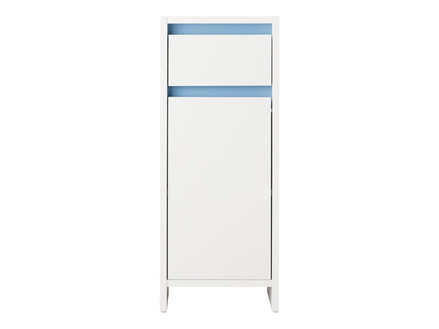 Armoire latérale de salle de bains Oslo, 32 x 80 x 28 cm, blanche