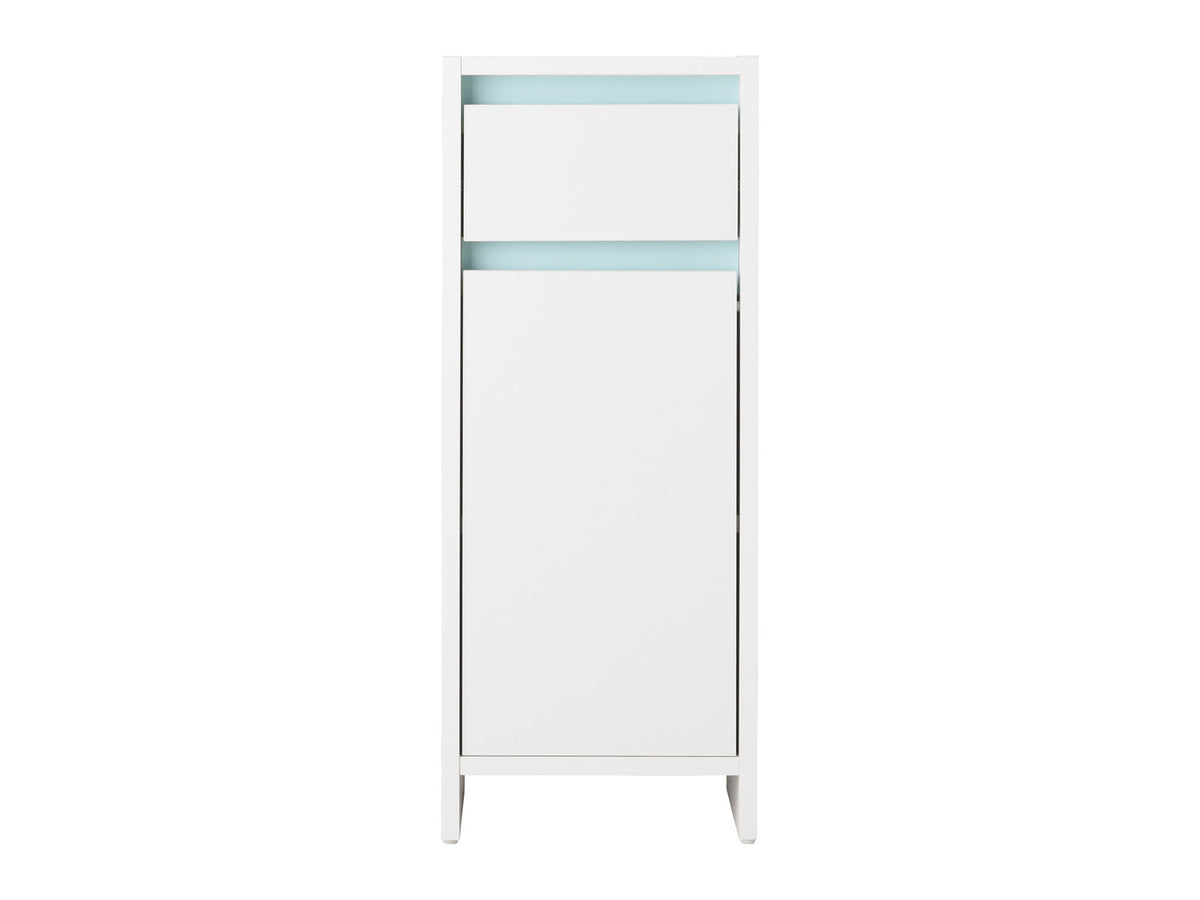 Armoire latérale de salle de bains Oslo, 32 x 80 x 28 cm, blanche