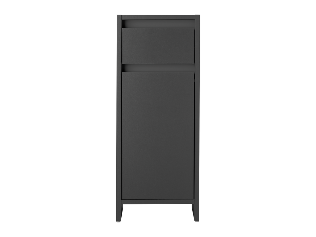 Armoire latérale de salle de bains Oslo, 32 x 80 x 28 cm, noire