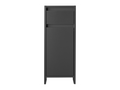 Armoire latérale de salle de bains Oslo, 32 x 80 x 28 cm, noire