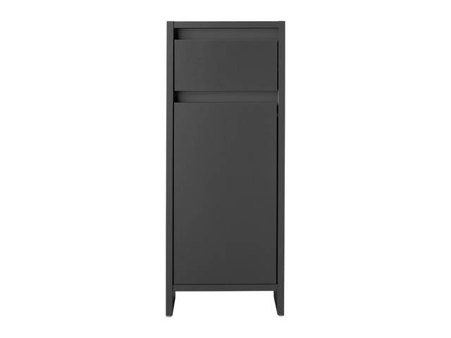 Armoire latérale de salle de bains Oslo, 32 x 80 x 28 cm, noire