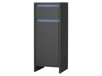 Armoire latérale de salle de bains Oslo, 32 x 80 x 28 cm, noire