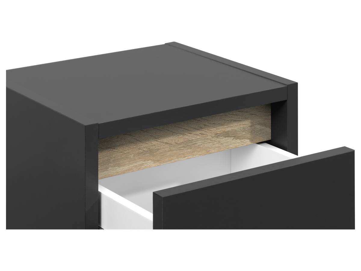 Armoire latérale de salle de bains Oslo, 32 x 80 x 28 cm, noire