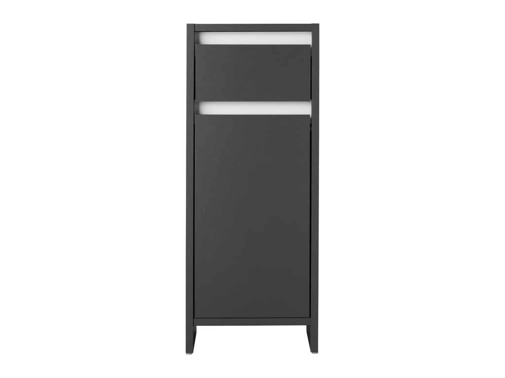 Armoire latérale de salle de bains Oslo, 32 x 80 x 28 cm, noire