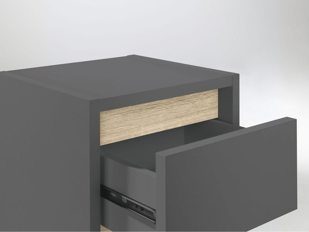 Armoire latérale de salle de bains Oslo, 32 x 99 x 30 cm, anthracite