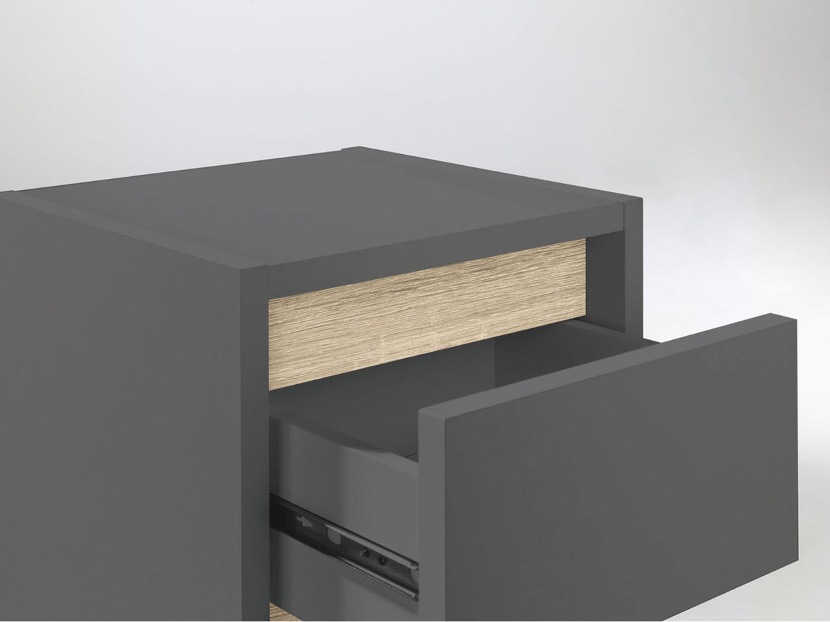 Armoire latérale de salle de bains Oslo, 32 x 99 x 30 cm, anthracite