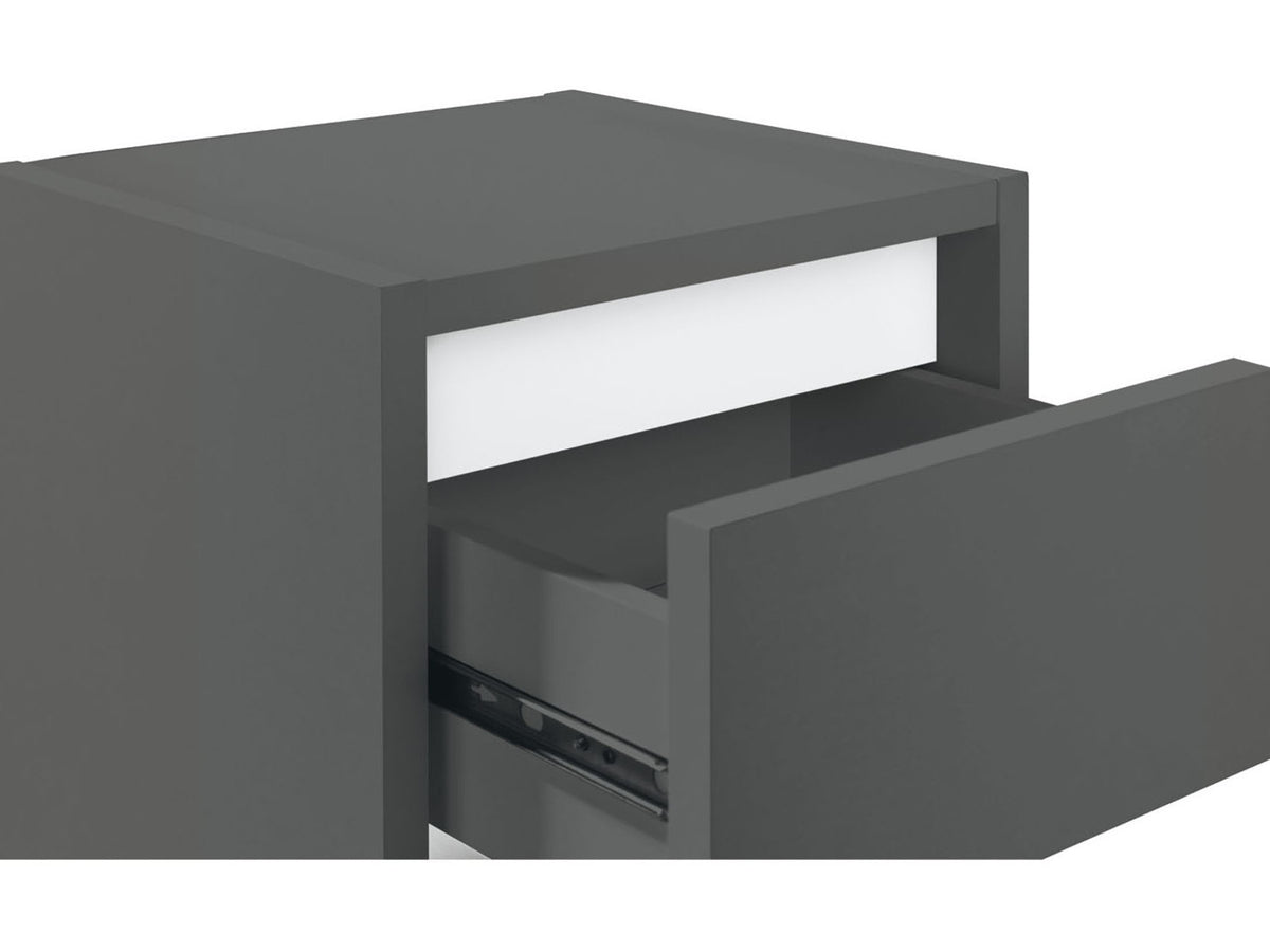 Armoire latérale de salle de bains Oslo, 32 x 99 x 30 cm, anthracite