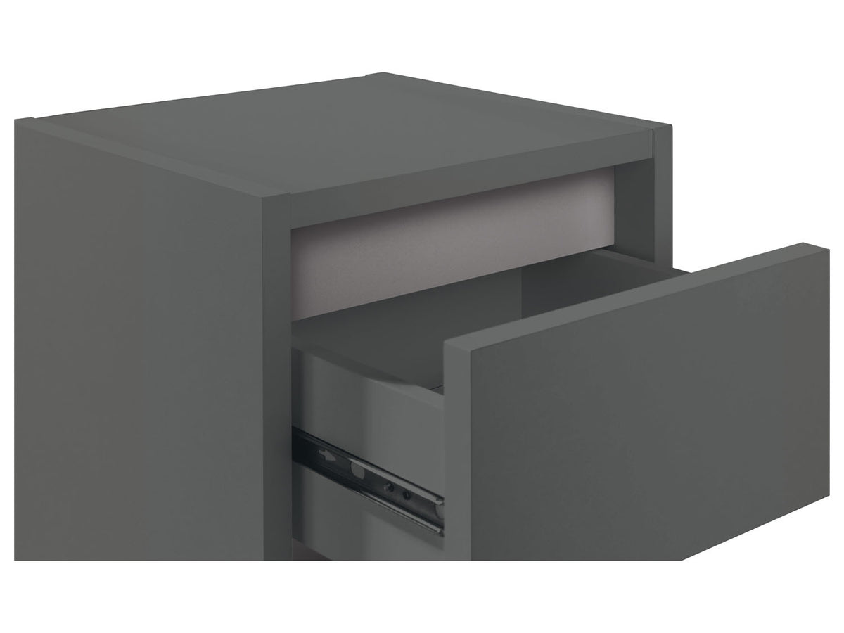 Armoire latérale de salle de bains Oslo, 32 x 99 x 30 cm, anthracite