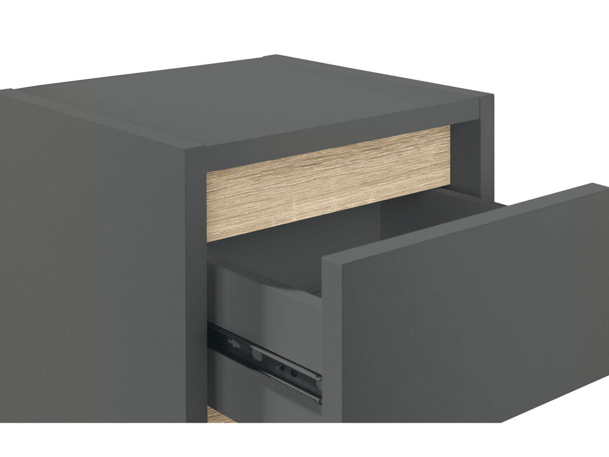 Armoire latérale de salle de bains Oslo, 32 x 99 x 30 cm, anthracite