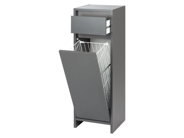 Armoire latérale de salle de bains Oslo, 32 x 99 x 30 cm, anthracite
