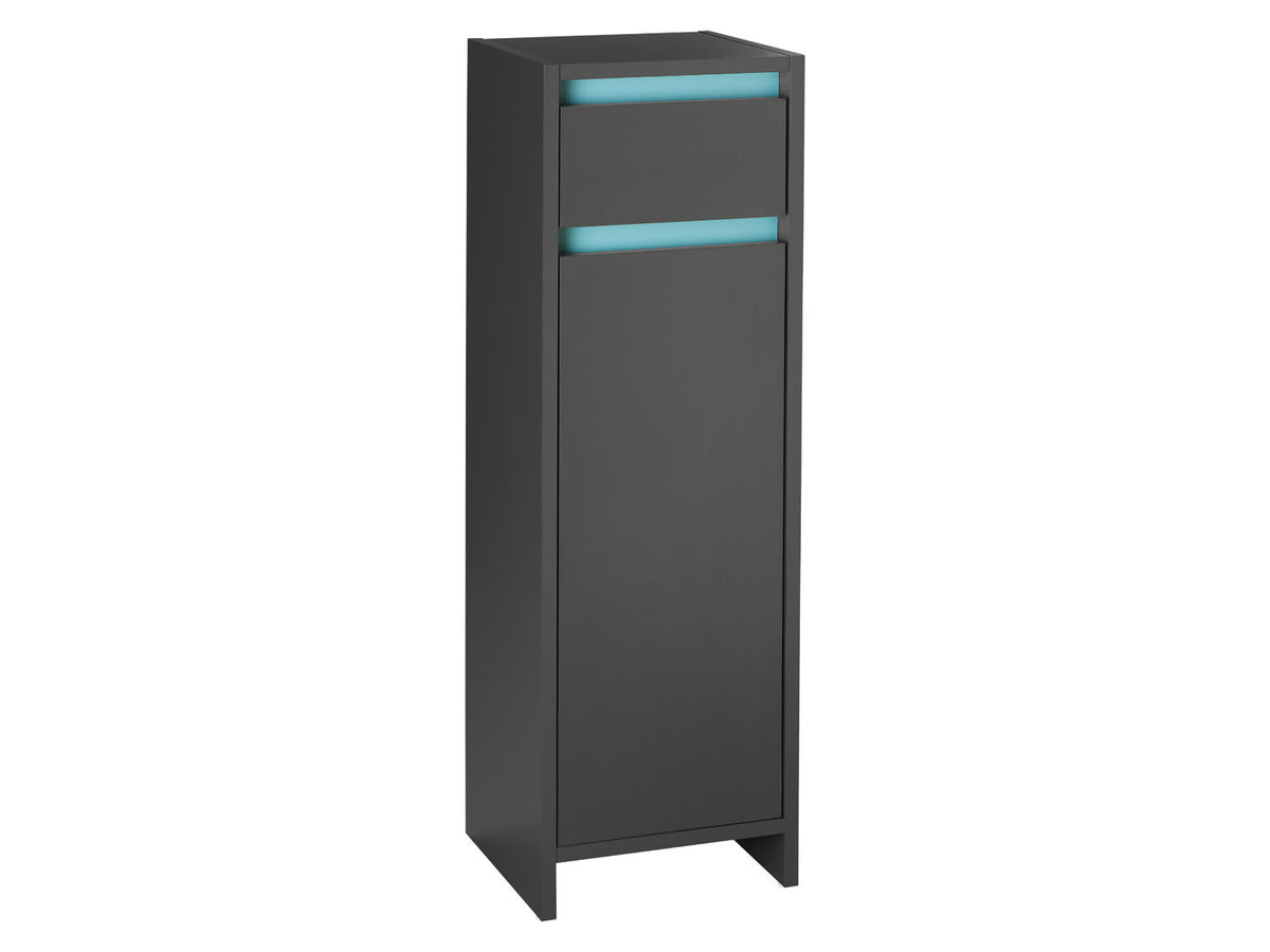 Armoire latérale de salle de bains Oslo, 32 x 99 x 30 cm, anthracite