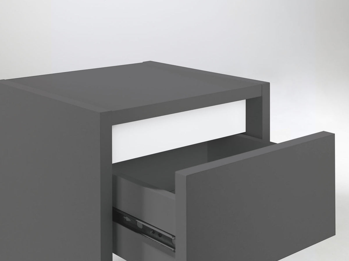 Armoire latérale de salle de bains Oslo, 32 x 99 x 30 cm, anthracite