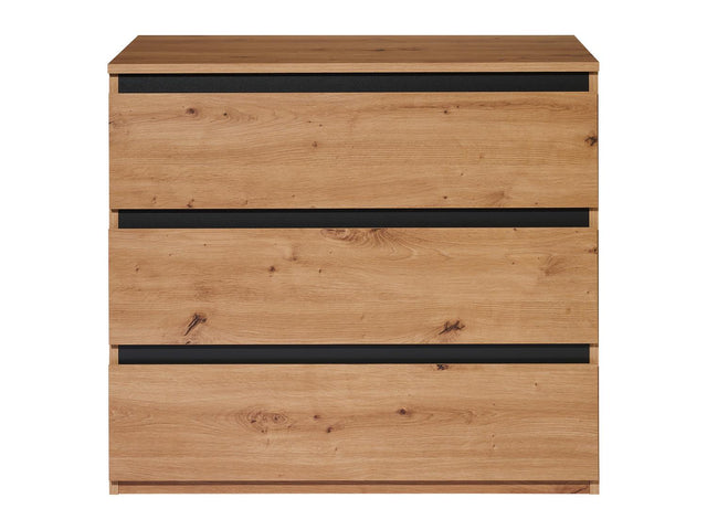 Commode Genève, 80 x 78 x 48 cm, imitation chêne