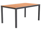 Ensemble tressé « Valencia », 7 pièces - table extensible & 6 fauteuils pliants