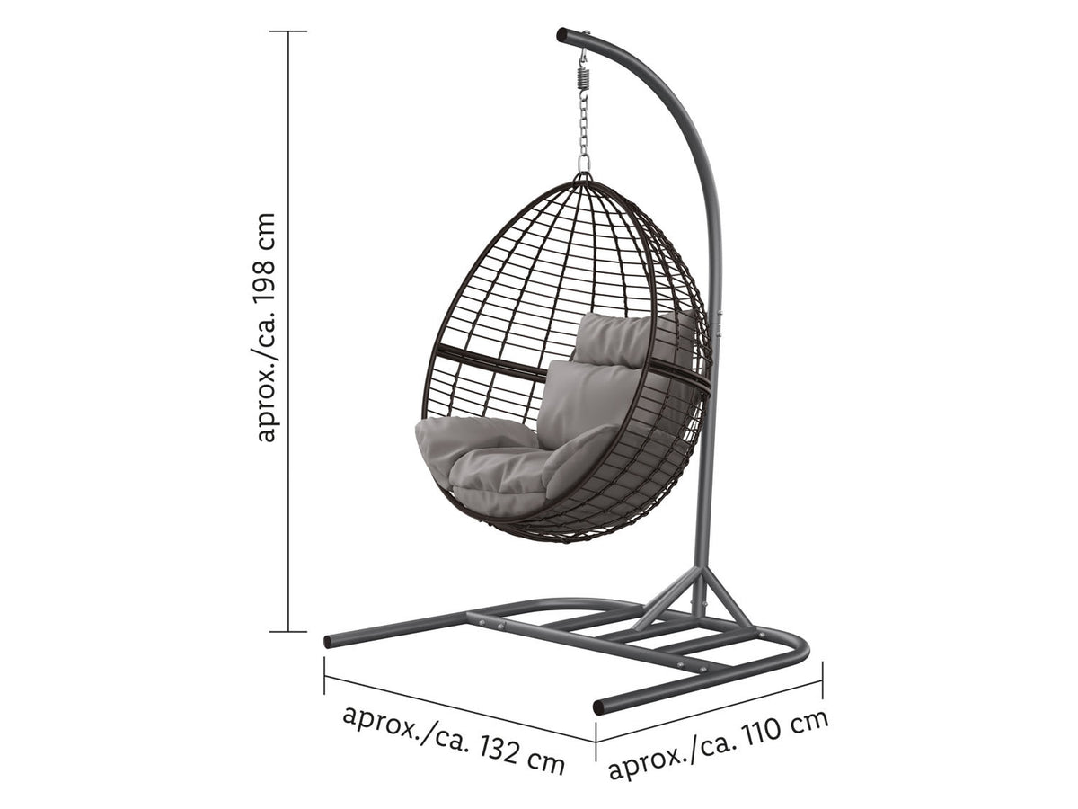 Fauteuil suspendu tressé