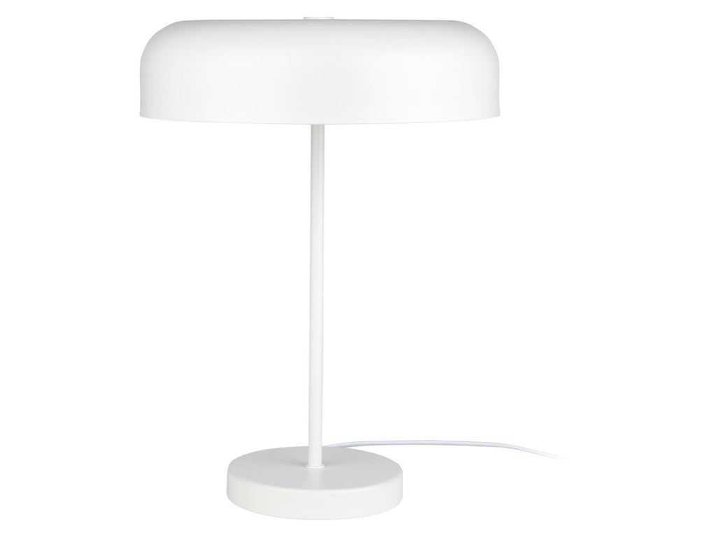 Lampe de table, 1 ou 2 ampoules, blanc mat