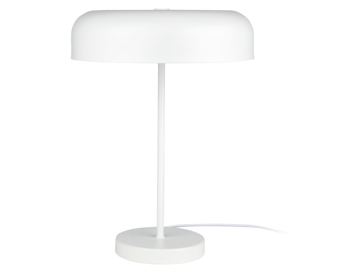 Lampe de table, 1 ou 2 ampoules, blanc mat