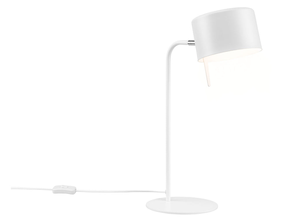 Lampe de table, 1 ou 2 ampoules, blanc mat