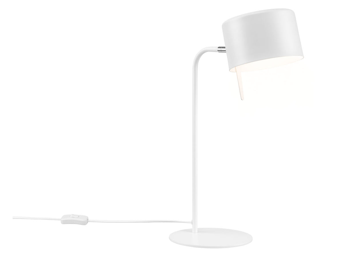 Lampe de table, 1 ou 2 ampoules, blanc mat