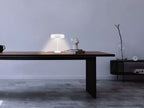 Lampe de table, 1 ou 2 ampoules, blanc mat