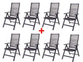 Lot de 8 chaises hautes MIAMI