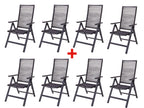 Lot de 8 chaises hautes MIAMI