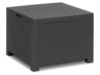 Salon de jardin, 4 pièces, anthracite/gris