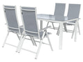 Table de jardin + Lot de 4 fauteuils Houston